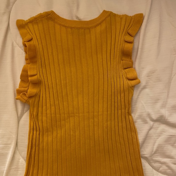 Yellow Ruffled Tank - Picture 3 of 3
